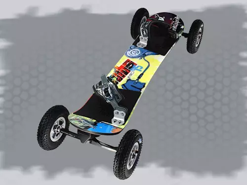 Mountainboard – snowboard s kolečky 