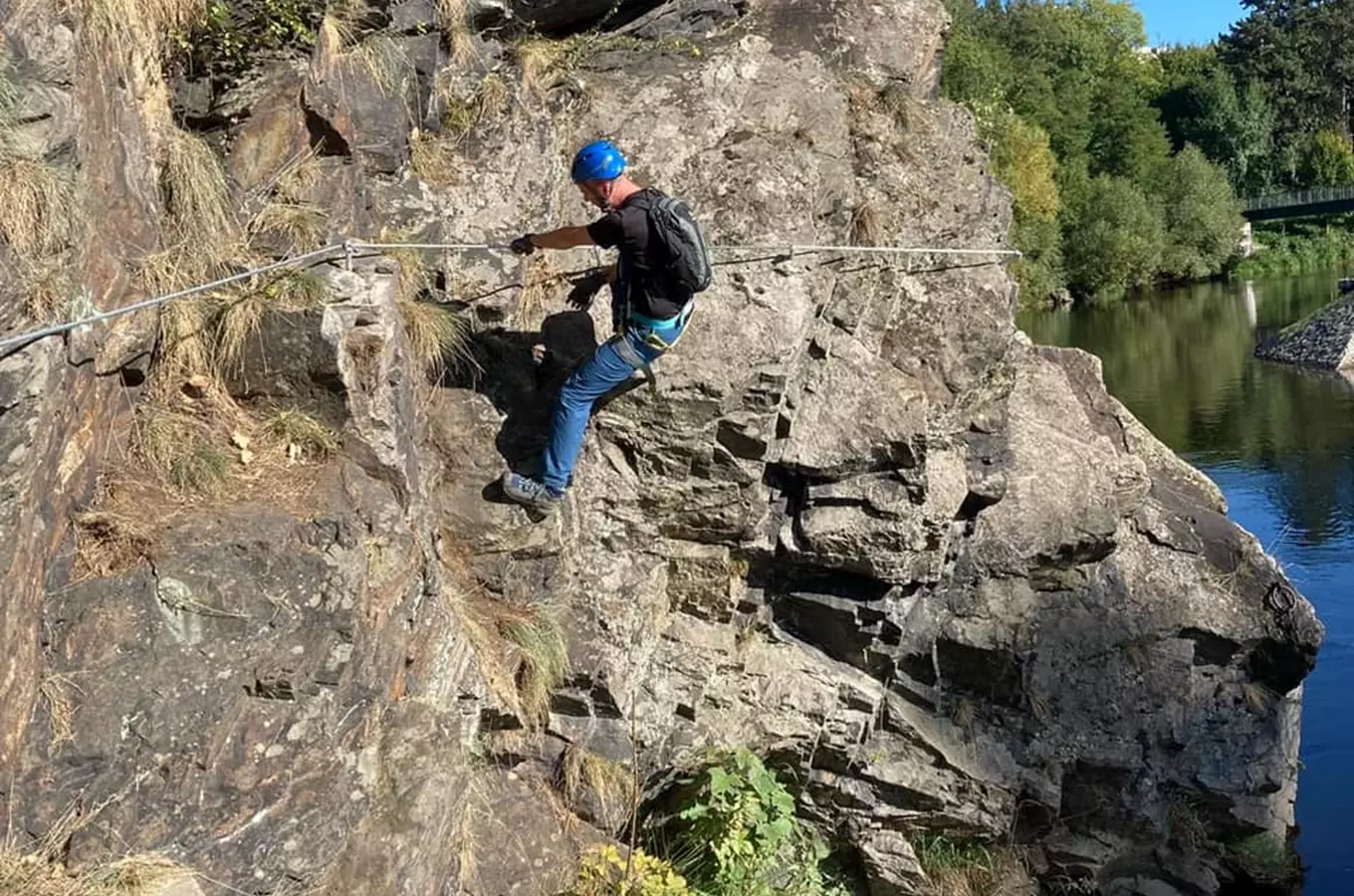 Ferrata Havranka v Českém Krumlově