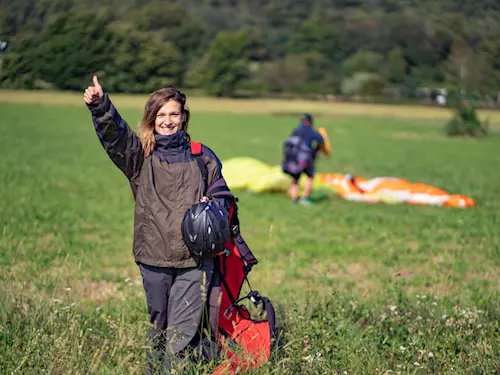 Paragliding v Kunčicích pod Ondřejníkem