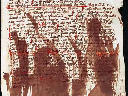 Ukázka  rukopisu Kříže z Telče
