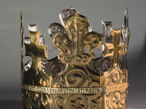 kopii pohřební koruny železného a zlatého krále Přemysla Otakara II.