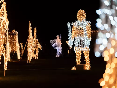 Světelný park na hradě Špilberk