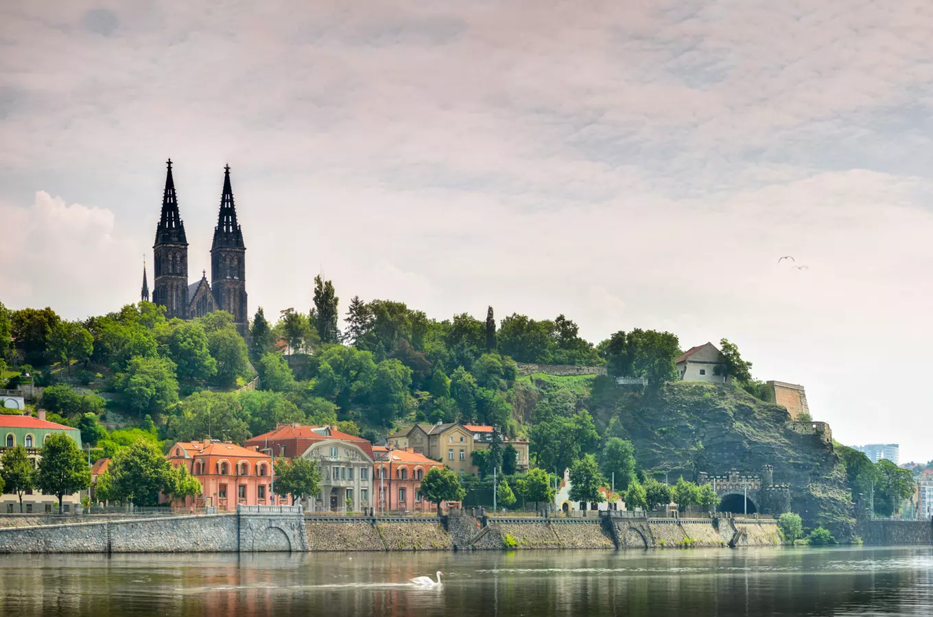 Pohled na Vyšehrad