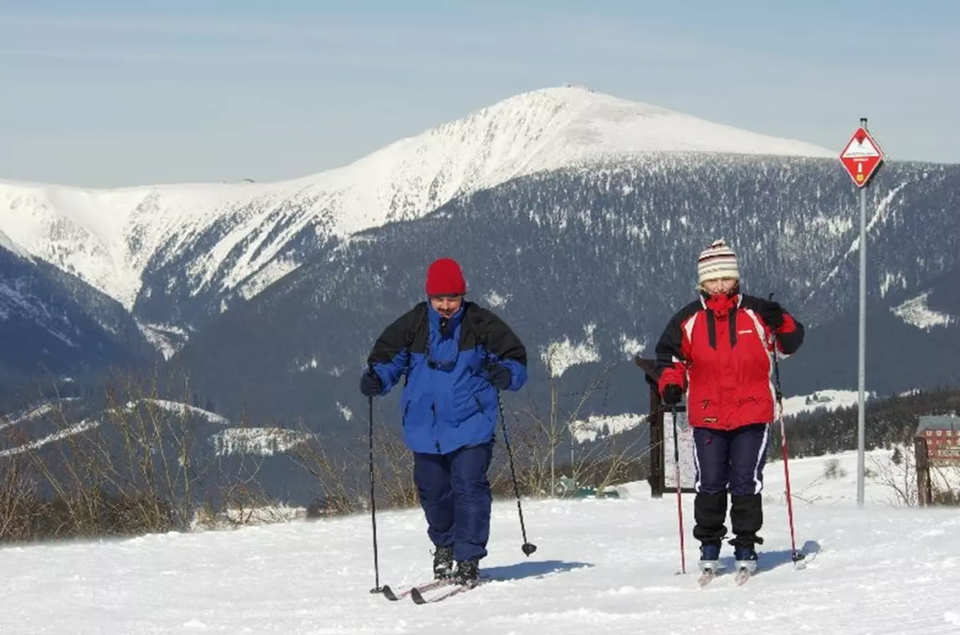 Krkonoše na běžkách – méně známé okruhy okolo Hostinného