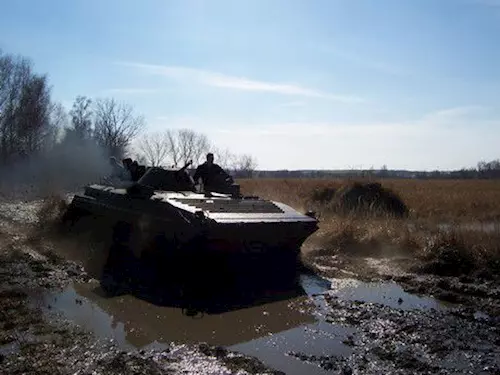 Jízda bojovým vozidlem pěchoty BVP v Oseku