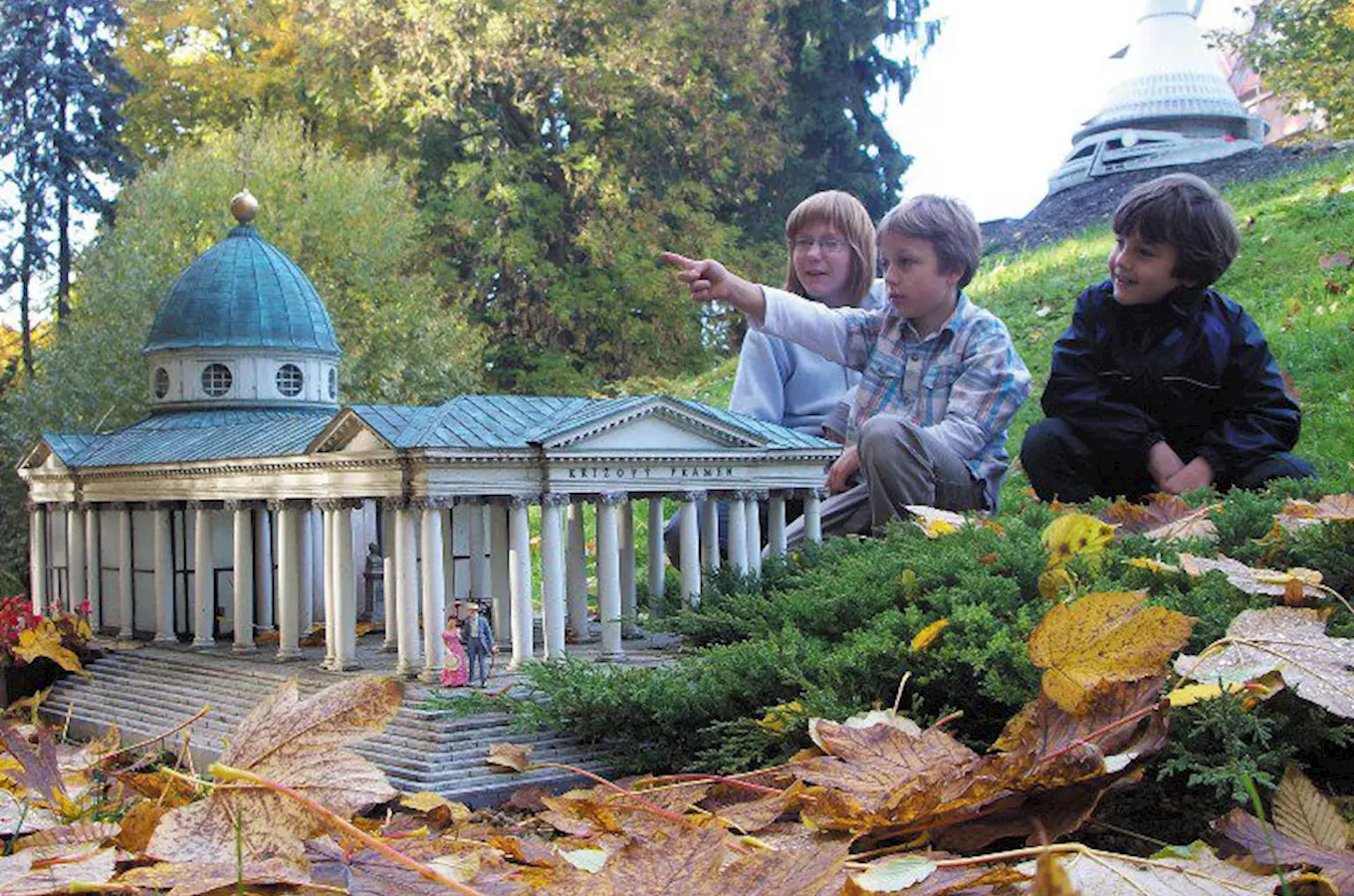 Park miniatur Boheminium v Mariánských Lázních je otevřen i v zimě