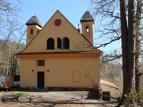 Prohlídka kostela sv. Jana Křtitele v Poušti