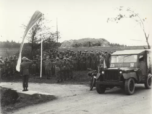 Kombinovaný oddíl 1945 – rekonstrukce příjezdu jednotky do Chebu