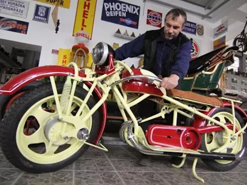Unikátní český motocykl Čechie si prohlédnete ve Znojmě