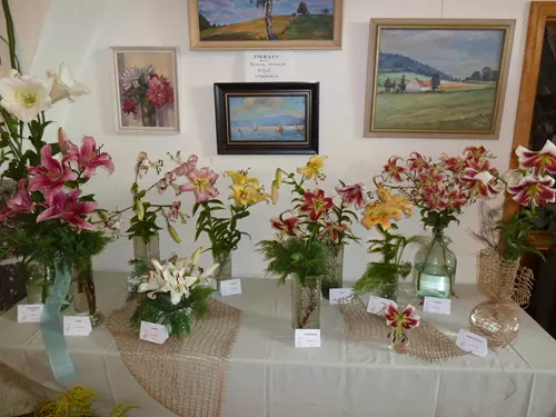 Prodejní výstava květin a umění ve Volyni