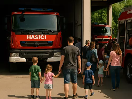 Den otevřených dveří na hasičské stanici Šluknov