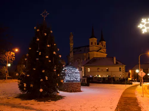 Rozsvícení vánočního stromečku v Drnholci