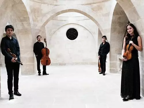 Koncert Simply Quartetu v Maškarním sále zámku Český Krumlov