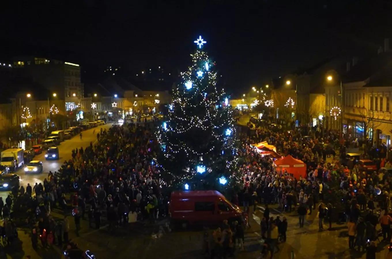 Vánoční náměstí v Třebíči