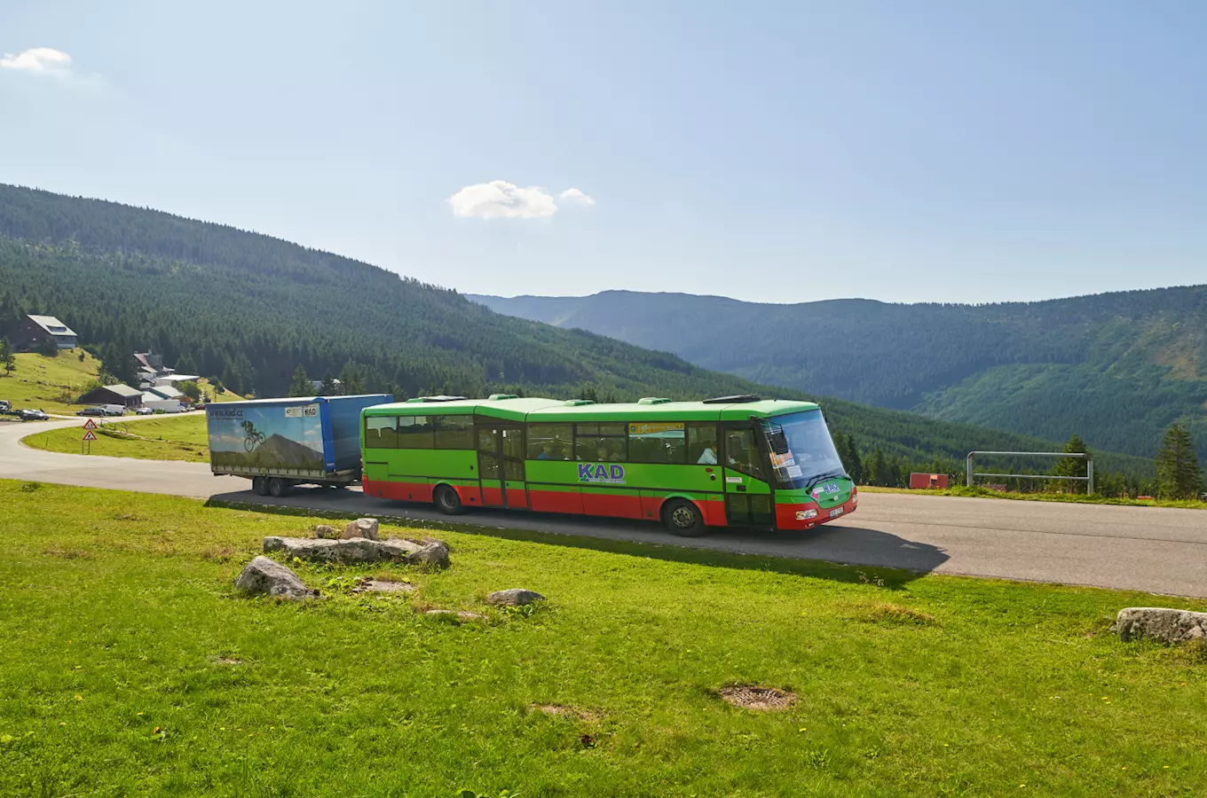 Krkonošské cyklobusy jsou v provozu až do začátku října