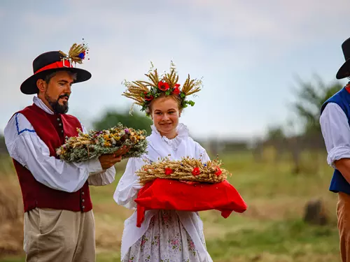 Dožínky ve skanzenu v Kouřimi