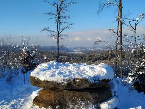 Kamenný stůl u Kunějova v České Kanadě