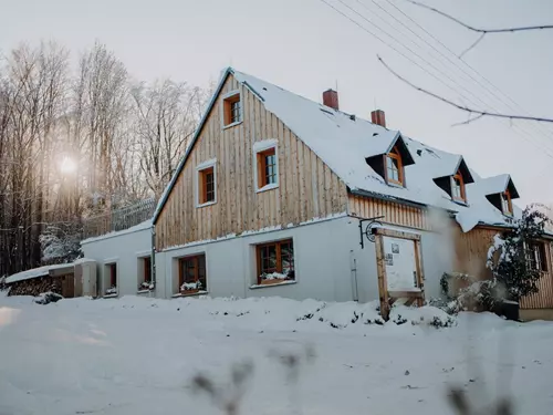 Bohemian Cottage v zimě