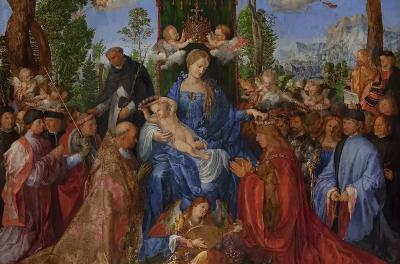 Cesty za uměním: Albrecht Dürer, obraz Růžencová slavnost a moucha na koleně Panny Marie