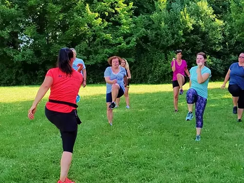 Fitness lekce v přírodě