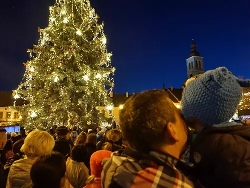 Oslava svátku sv. Barbory a rozsvícení vánočního stromku v Kutné Hoře