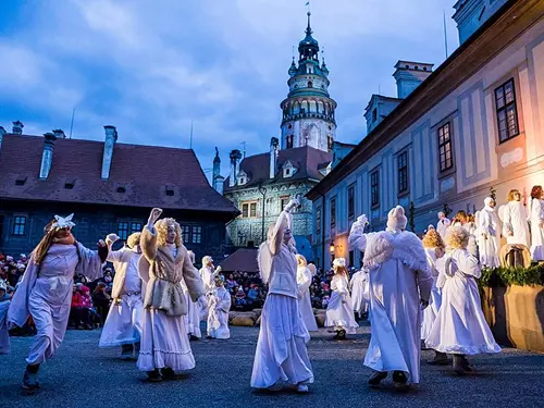 Živý betlém na II. nádvoří zámku Český Krumlov 2024