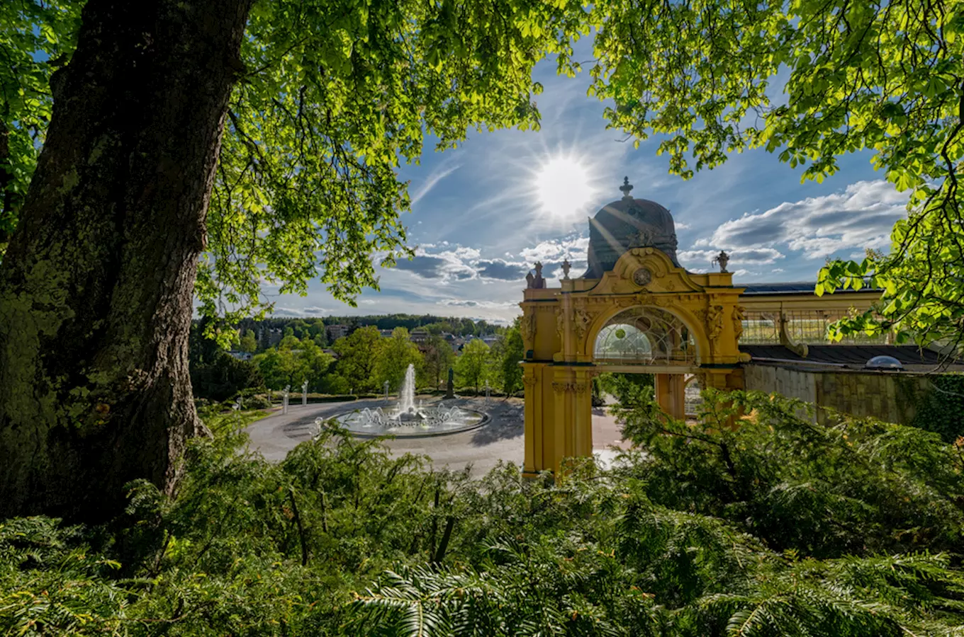 Zpívající fontána v Mariánských lázních