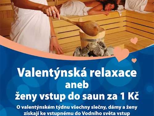 Valentýnský týden – vstup pro ženy do saun pouze za 1 Kč