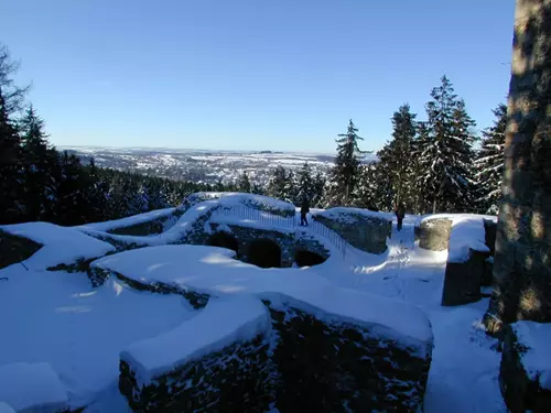 Silvestr na zřícenině hradu Orlík nad Humpolcem