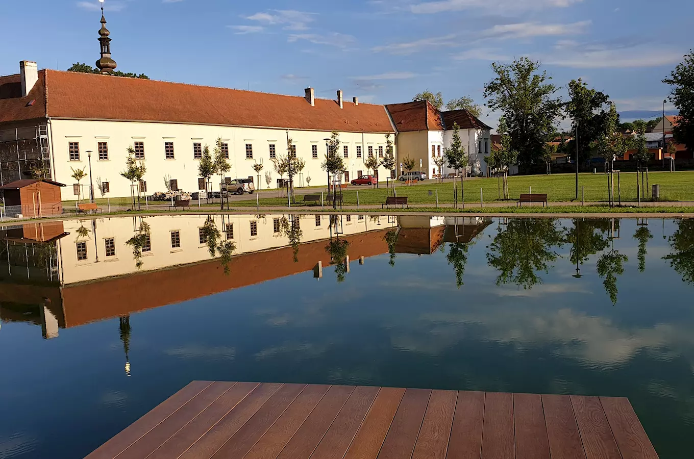 Koupací biotop u zámku Oslavany