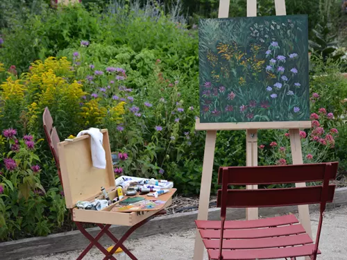 Kurzy malování v Bylinkové zahradě ve Valticích
