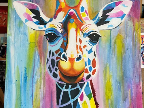 Žirafa - Výstava Afrika v Hamace
