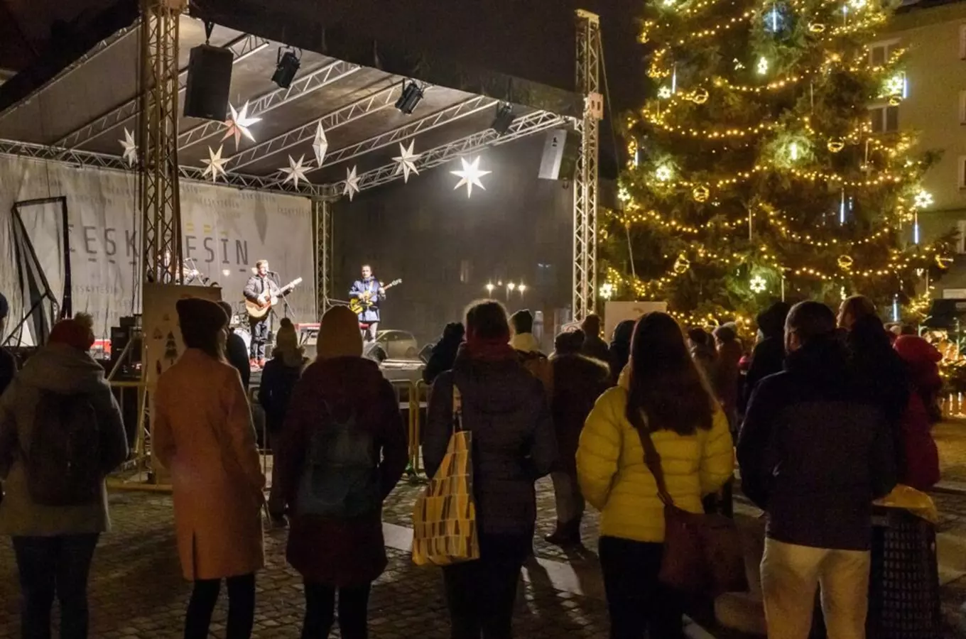 Advent a vánoční strom v Těšíně