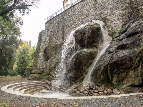 Vodopád v Bezručových sadech v Olomouci