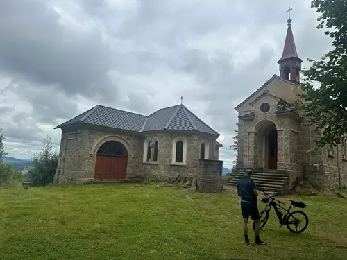 Poutní místo Maria Rast am Stein u Vyššího Brodu