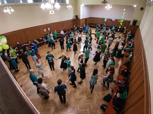 Irská tancovačka na oslavu svátku svatého Patrika