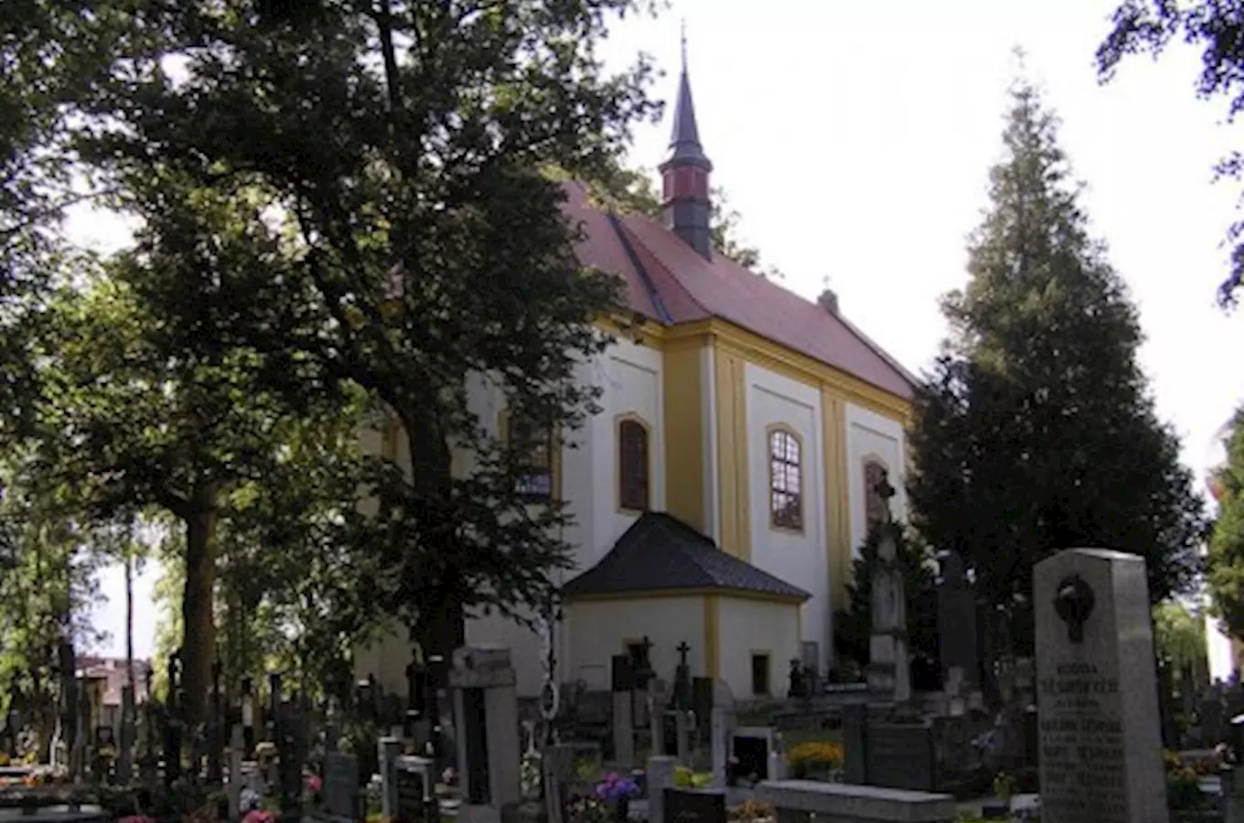 Hřbitovní kostel Božího těla v Počátkách 