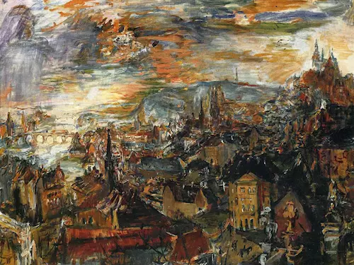 Výstava Oskara Kokoschka a Praha ve Veletržním paláci