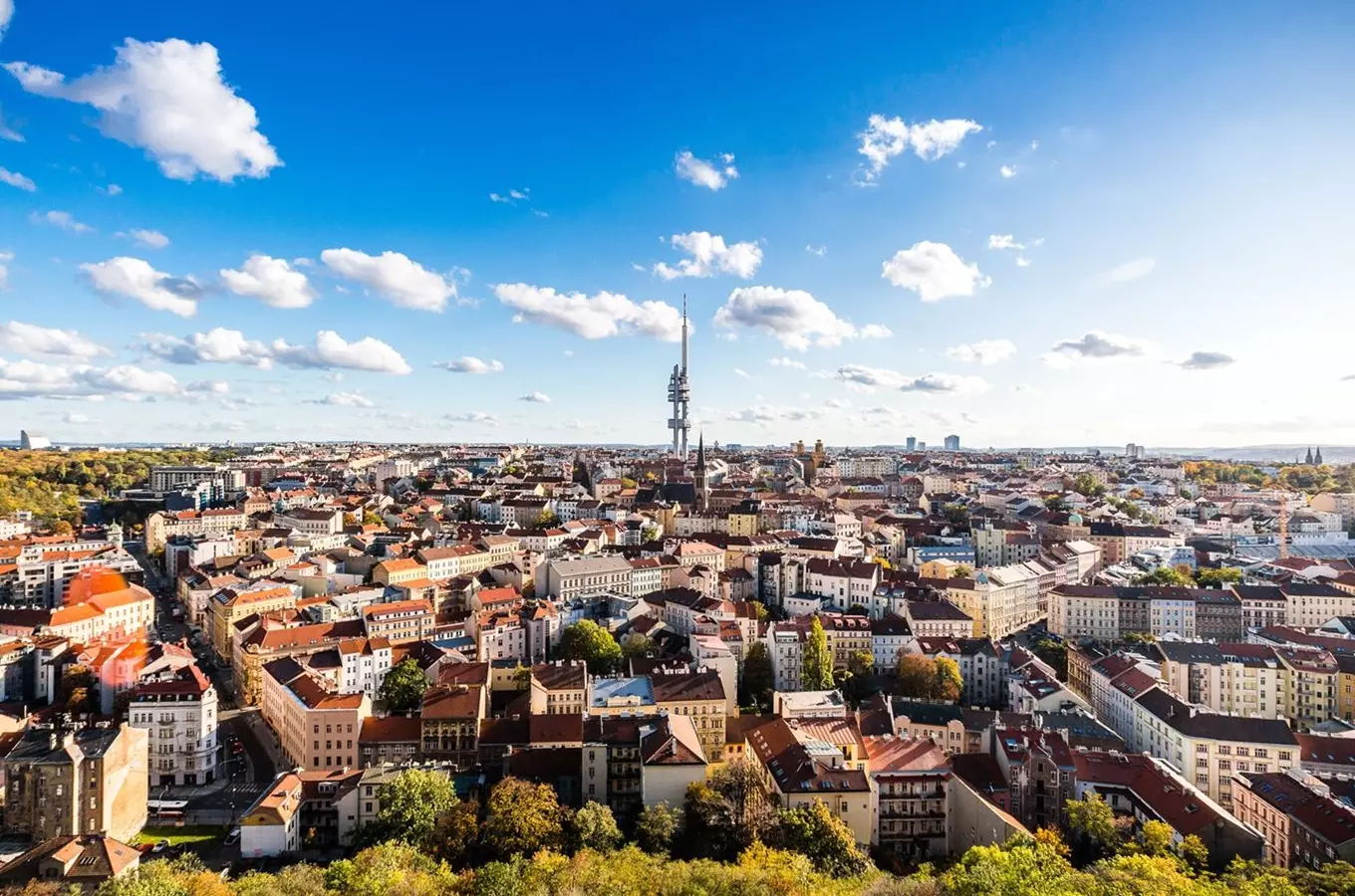 Žižkov jako na dlani.