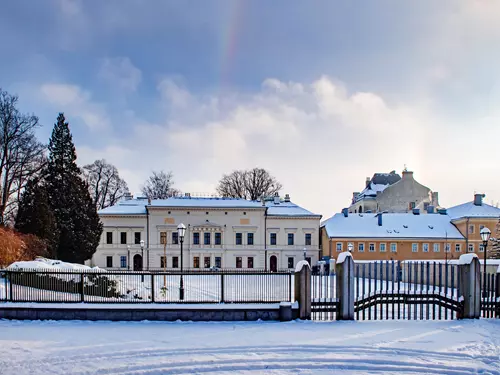 Palác Liebieg v zimě