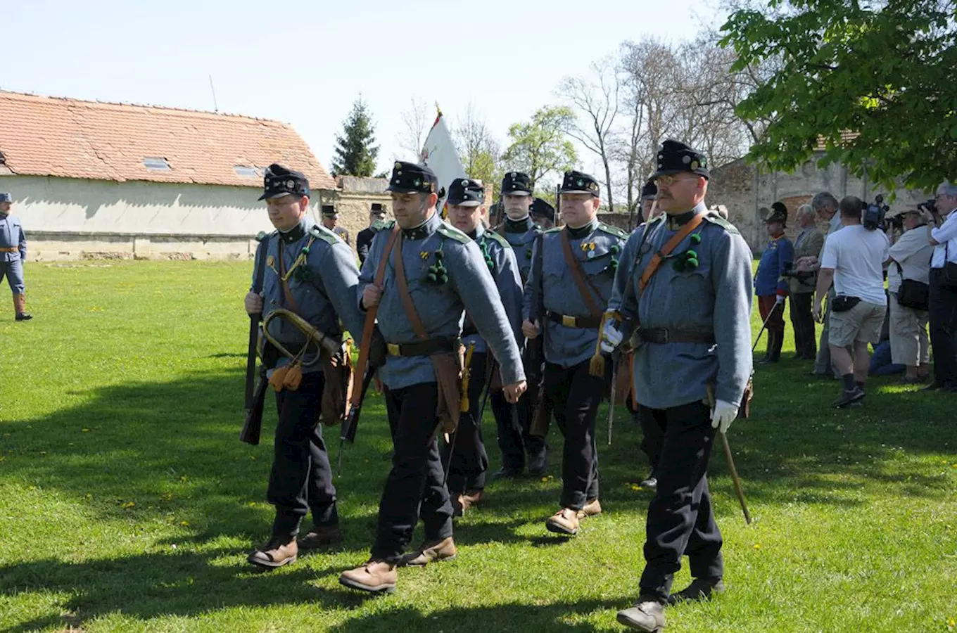 Audience u císaře Karla I. na zámku v Brandýse nad Labem