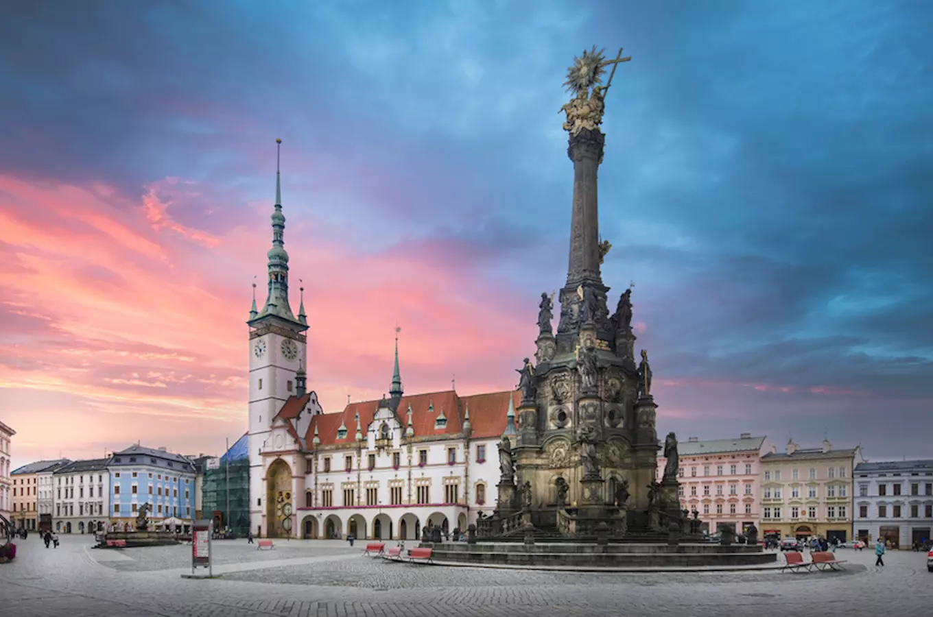 barokní sloup Nejsvětější Trojice v Olomouci, kudy z nudy