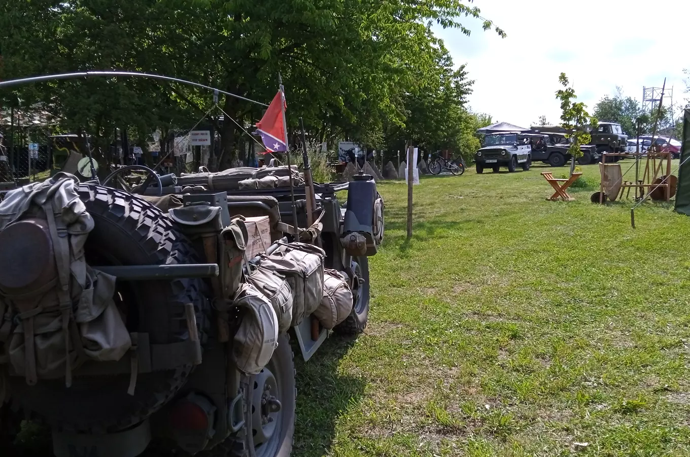 Vojenská technika na pozorovatelně CO