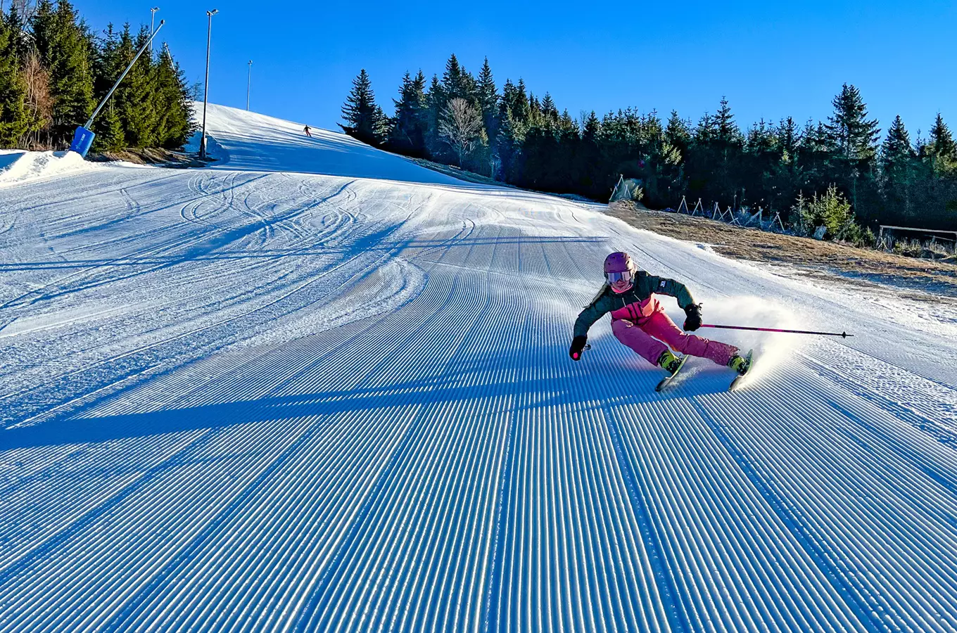 Skiareál Plešivec v Krušných horách