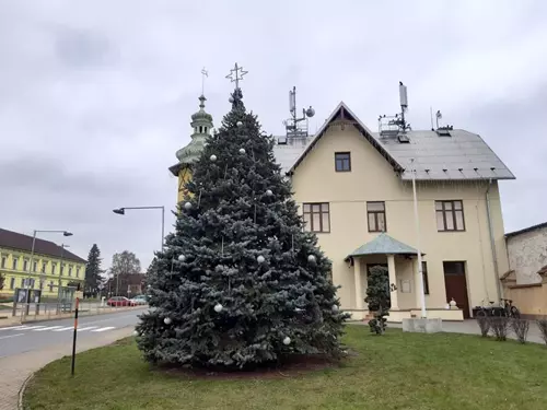 Vánoční strom v Medlově