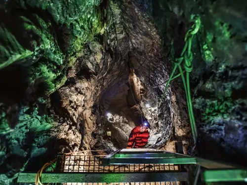 vstupní propast Hanychovské jeskyně