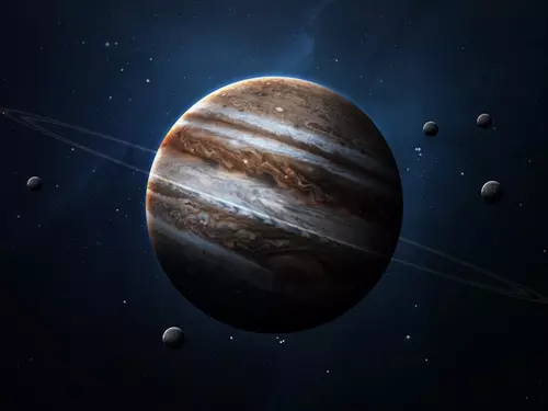 planeta Jupiter se svými měsíci