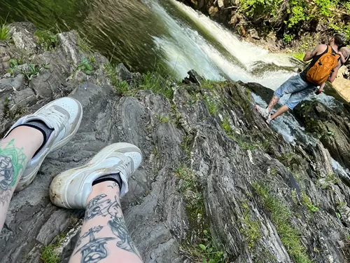 Koryto řeky Ostravice – ostravické peřeje