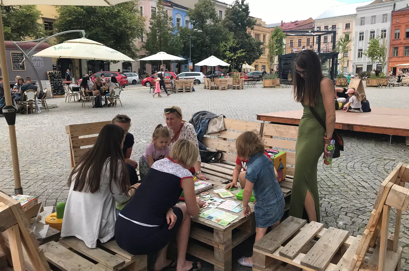 Léto s knihovnou na náměstí v Jihlavě