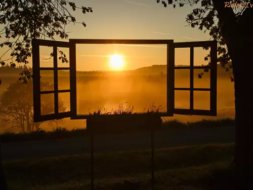 Okno "Šumava uzdravuje" –  fotopoint na Knížecích Pláních